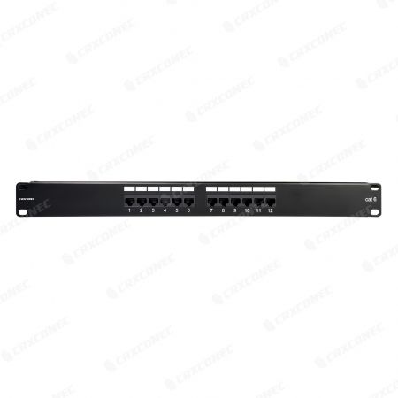 Pannello patch non schermato UL Cat6 a 12 porte caricato tipo 2